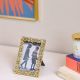 Arianna Brass Flower Photo Frame- Gold