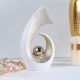 Ss22 Lori Abstract Décor White, Gold 19.4X7.5X32.3Cm Xy-01030Brs