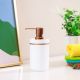 Cara Lotion Dispenser White, Rose Gold