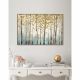 Lorena Trees Framed Canvas 60X90Cm- Gold