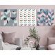 Ss21 Lorena Geometrical Canvas Set Of 3 -40X40X2Cm M0707-1