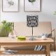 Aw21 Buda Metal Table Lamp Chrome+Leaf 18×H39.5Cm