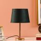 Easton Metal Table Lamp With Velevet Shade Turquoise Green 25X40.5Cm 41021-2