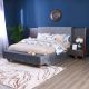 Mango 180X200 King Bed - Deep Grey