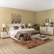 Maybell Bedroom Set - White Maple / Walnut