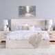 Ryan 180X200 King Bed - White Washed