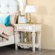 Celia Night Stand - Cream / Golden