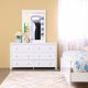 Elfrida Dresser with Mirror - White