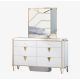 Marcelus Dresser with Mirror - White / Golden