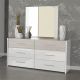 Toronto Dresser with Mirror - Glossy White