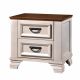 Jennifer Night Stand Set of 2 - A'mica Walnut / Frost White