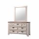 Jennifer Dresser with Mirror - A'mica Walnut / Frost White