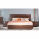 Maybell 180X200 King Bed Set-Walnut / Silver
