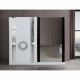 Venus Sliding Wardrobe - White / Silver