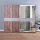 Ruby Sliding Door Wardrobe - Walnut / Smokey Grey