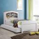 Alexandra 90X190 Kids Bed with Pull-out Bed - White