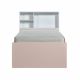 Jackson 90X190 Kids Bed-White / Light Pink