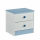 Hairs Night Stand - White / Blue
