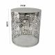 Narwal End Table - Smoke Grey / Chrome