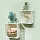 Caroline Cube Shelf Set Of 2 - White