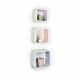 Sunset Cube Set of 3 - White