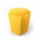 Ismael Velvet Ottoman - Yellow