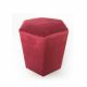 Ismael Velvet Ottoman - Red