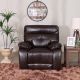 Dimas One Seater Leather Recliner - Brown