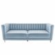 Catriona Three Seater Fabric Sofa - Light Blue