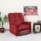 Simone One Seater Fabric Recliner Sofa - Red