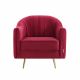 Sebastian One Seater Fabric Sofa - Red