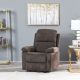 Salvoy 1 Seater Fabric Recliner - Brown