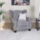 Emilia One Seater Fabric Sofa - Dark Grey