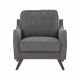 Hunter One Seater Fabric Sofa - Gray