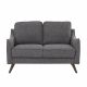 Hunter Two Seater Fabric Sofa - Gray