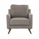 Hunter Single Seater Fabric Sofa - Brown