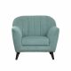 Antalya One Seater Fabric Sofa - Teal Green