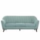 Antalya Three Seater Fabric Sofa - Teal Green