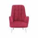 Alyanna One Seater Fabric Sofa - Red