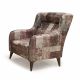 Bond One Seater Fabric Sofa - Brown