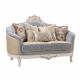 Maricar Two Seater Fabric Classic Sofa - Cream/Gray