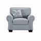 Luella One Seater Fabric Sofa - Grey