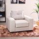 Kristel 1 Seater Fabric Sofa-Beige