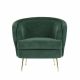 Selma One Seater Fabric Sofa - Forest Green