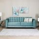 Harmony 3 Seater Fabric Sofa - Sage