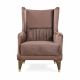 Carmen 1 Seater Fabric Sofa - Chocolate