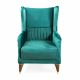 Carmen 1 Seater Fabric Sofa - Emerald