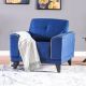 Maryland 1 Seater Fabric Sofa Set - Blue
