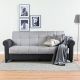Luciana Fabric Sofabed-Light Grey / Dark Grey
