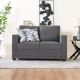 Warren 2 Seater Fabric Sofa - Charcoal